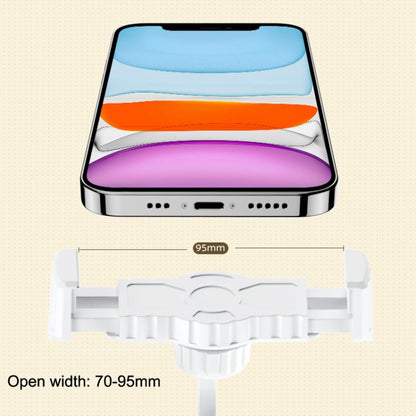 Desktop Live Mobile Phone Telescopic Folding Bracket(Ivory White) - Consumer Electronics by buy2fix | Online Shopping UK | buy2fix