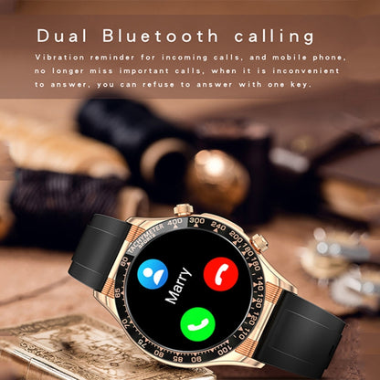 LOANIY E18 Pro Smart Bluetooth Calling Watch with NFC Function, Color: Gold Steel - Smart Wear by LOANIY | Online Shopping UK | buy2fix