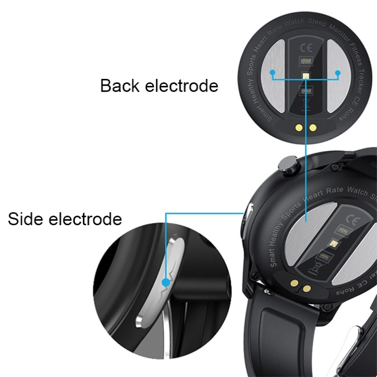 LOANIY E80 1.3 Inch Heart Rate Detection Smart Watch, Color: Black Steel - Smart Wear by LOANIY | Online Shopping UK | buy2fix