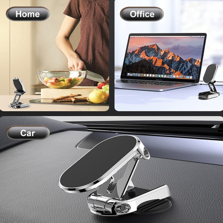 Vehicle Bracket Magnetic Navigation Bracket(Folding Black) - In Car by buy2fix | Online Shopping UK | buy2fix