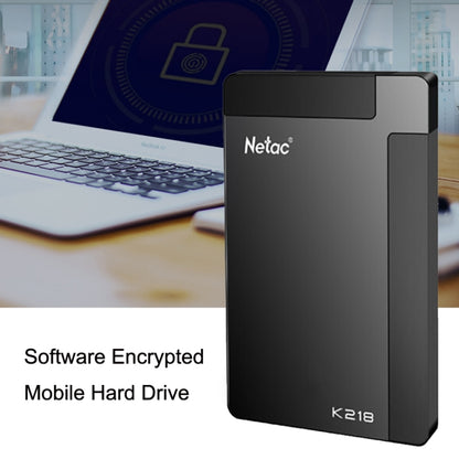 Netac K218 High Speed 2.5 Inch Software Encrypted Mobile Hard Drive, Capacity: 2TB - External Hard Drives by Netac | Online Shopping UK | buy2fix