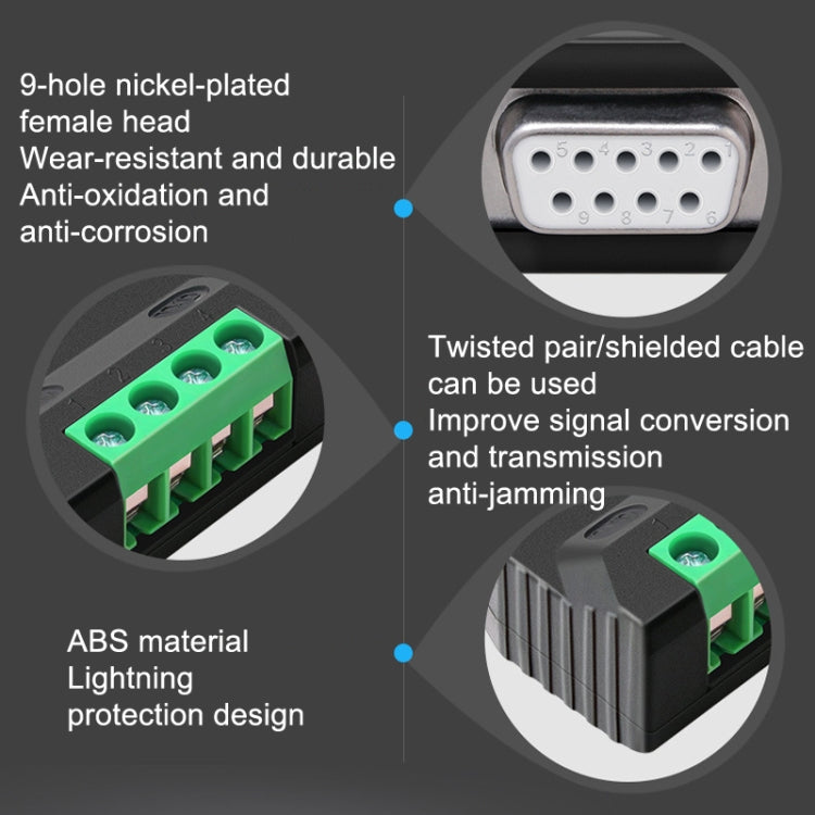 DTECH DT-9001 Industrial Grade Lightning And Surge Protection RS232 To 485 Converter - Sockets Adapters Accessories by DTECH | Online Shopping UK | buy2fix