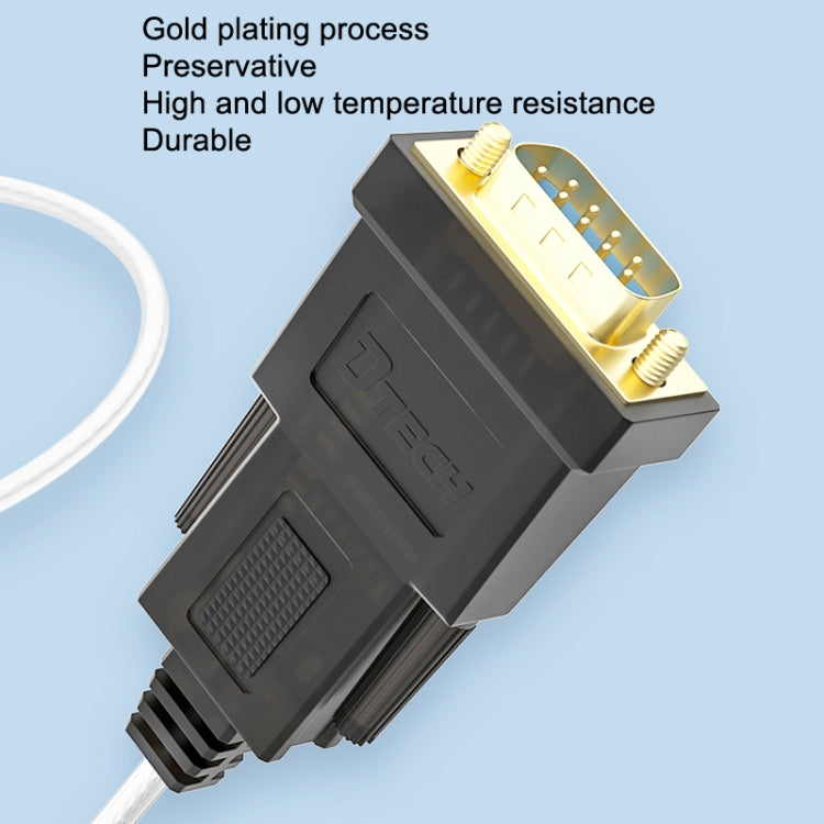 DTECH DT-5002A 1.8m USB To RS232 Serial Line DB9 Needle COM Port - RS485 / RS232 Series by DTECH | Online Shopping UK | buy2fix