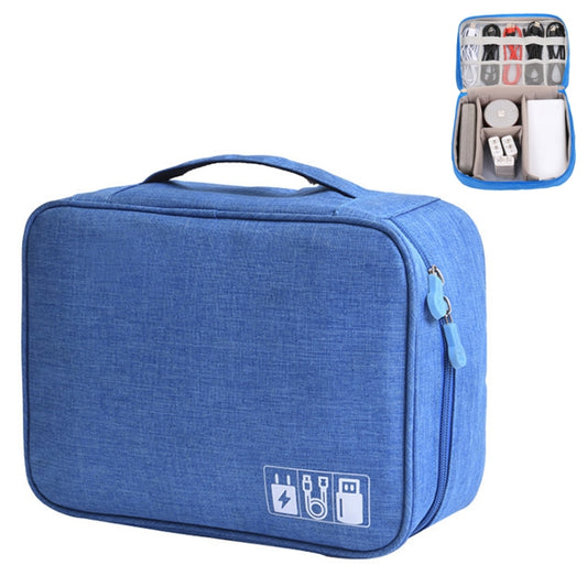 Multifunctional Cationic Digital U Disk Data Cable Storage Bag(Blue) - Other by buy2fix | Online Shopping UK | buy2fix