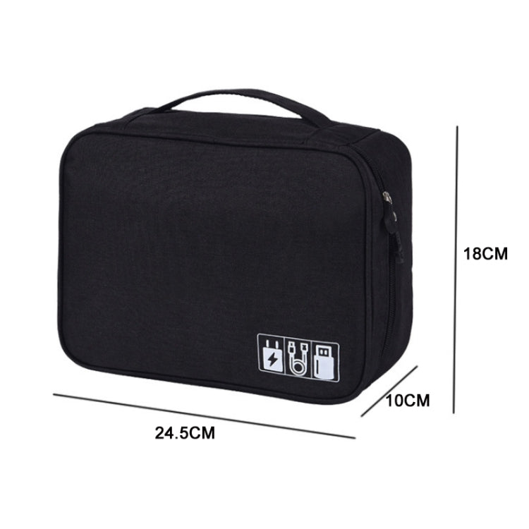 Multifunctional Cationic Digital U Disk Data Cable Storage Bag(Black) - Other by buy2fix | Online Shopping UK | buy2fix