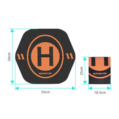 Sunnylife Drone Universal Double Sided Foldable Leather Helipad,Size:55 x 50cm - Parking Apron by Sunnylife | Online Shopping UK | buy2fix