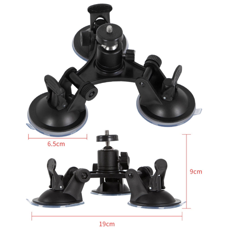 Car General Purpose Vehicle Bracket Suction Cup Fixed Glass Video Shooting Base, Shape: Suction Cup+PTZ - DJI & GoPro Accessories by buy2fix | Online Shopping UK | buy2fix