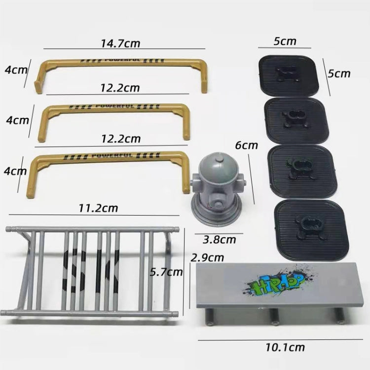 Mini Finger Bike Bicycle Finger Skateboards Skate Ramp Parts Set(CDH-8) - Model Toys by buy2fix | Online Shopping UK | buy2fix