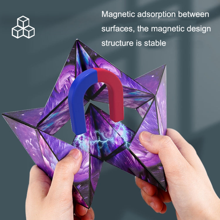 3D Variety Geometry Alien Magic Cube Magnetic Logic Thinking Children Educational Toys(Interstellar Blue) - Magic Cubes by buy2fix | Online Shopping UK | buy2fix