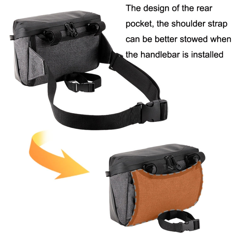 WEST BIKING YP0707298 Bicycle Handlebar Bag Multi-function Messenger Bag Scooter Head Bag(Black) - Bicycle Bags by WEST BIKING | Online Shopping UK | buy2fix