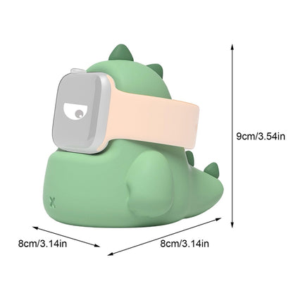 2 PCS H003 Cute Dinosaur Shaped Silicone Charging Stand without Watch For Apple Watch(Purple) - Smart Wear by buy2fix | Online Shopping UK | buy2fix