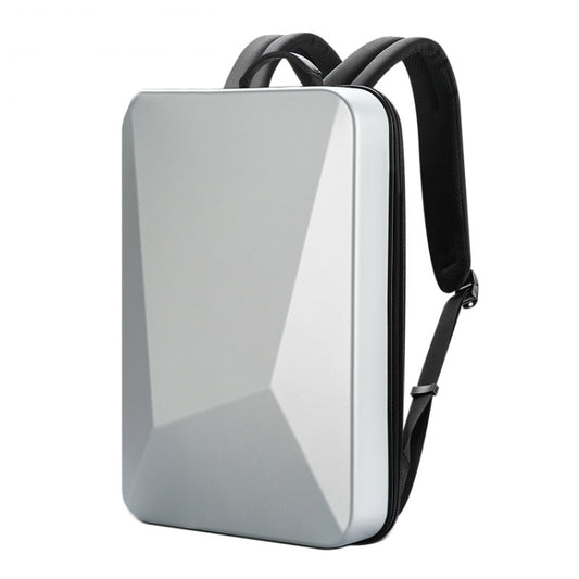 Bopai 61-93318A Hard Shell Waterproof Expandable Backpack with USB Charging Hole, Spec: Regular (Silver) - Backpack by Bopai | Online Shopping UK | buy2fix