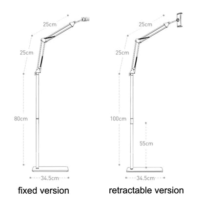 SSKY L10 Home Cantilever Ground Phone Holder Tablet Support Holder, Style: Retractable (Black) - Lazy Bracket by SSKY | Online Shopping UK | buy2fix