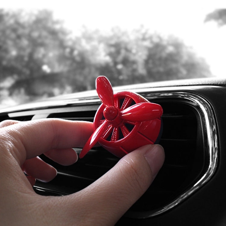 Car Air Outlet Perfume Aromatherapy Swivel Fan(Red Without Light) - In Car by buy2fix | Online Shopping UK | buy2fix