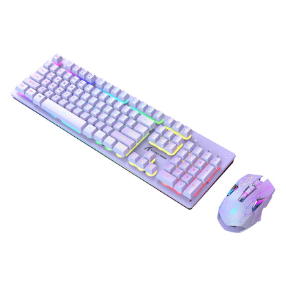 Attack Shark T3RGB RGB Luminous Wireless Keyboard And Mouse Set(White) - Wireless Keyboard by Attack Shark | Online Shopping UK | buy2fix
