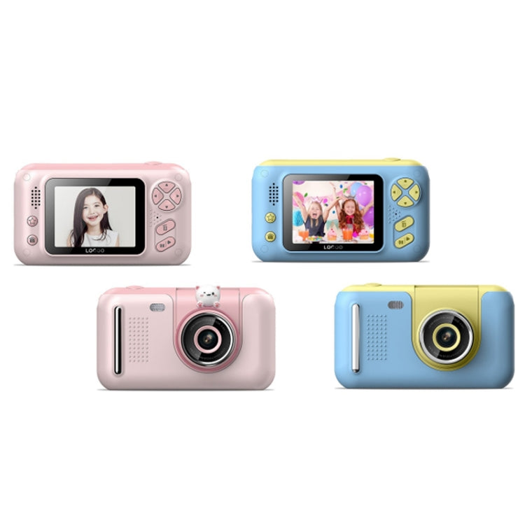 2.4 Inch Children HD Reversible Photo SLR Camera, Color: Pink + 8G Memory Card + Card Reader - Consumer Electronics by buy2fix | Online Shopping UK | buy2fix