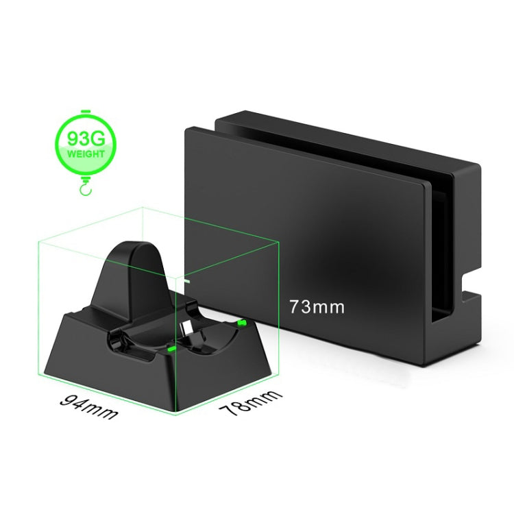 Game Console Handle Stand Charger For Nintendo Switch/Switch Oled/Switch Lite(Black) - Charger & Power by buy2fix | Online Shopping UK | buy2fix
