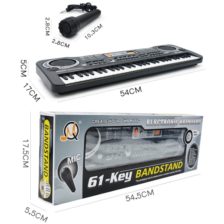 MQ6106 61-Keys Multifunctional Electronic Organ Children Toy with Microphone, Spec: US Plug - Keyboard Instruments by buy2fix | Online Shopping UK | buy2fix