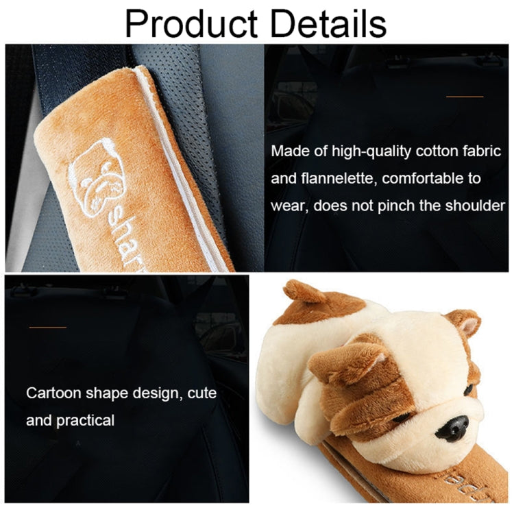 002 Cute Cartoon Thicked Seat Belt Anti-Strangled Protective Cushion, Length: 30.5cm (Bear) - In Car by buy2fix | Online Shopping UK | buy2fix
