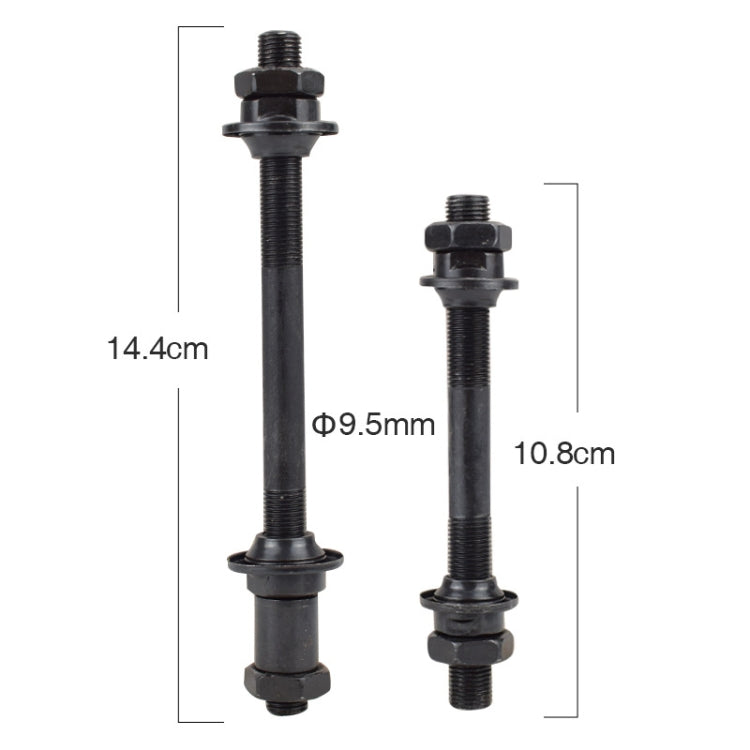 3pcs Bicycle Hollow Shaft Hub Quick Release Rod Bearing Modification Accessories, Specification: Rear Axle - Outdoor & Sports by buy2fix | Online Shopping UK | buy2fix