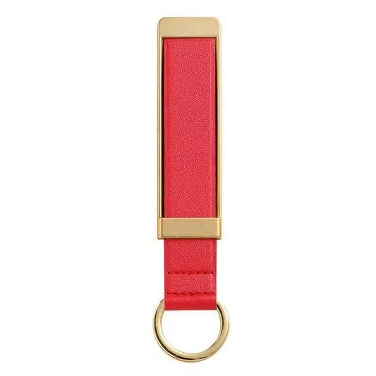 PU Leather Metal Wrist Strap Cell Phone Holder Zinc Alloy Paste Desktop Stand(Red) - Hand-Sticking Bracket by buy2fix | Online Shopping UK | buy2fix