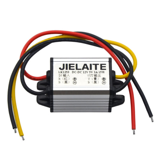 JIELAITE LK1253 15W Aluminum Alloy Intelligent Protection Waterproof Car Power Converter(12V to 7.5V/3A) - In Car by JIELAITE | Online Shopping UK | buy2fix
