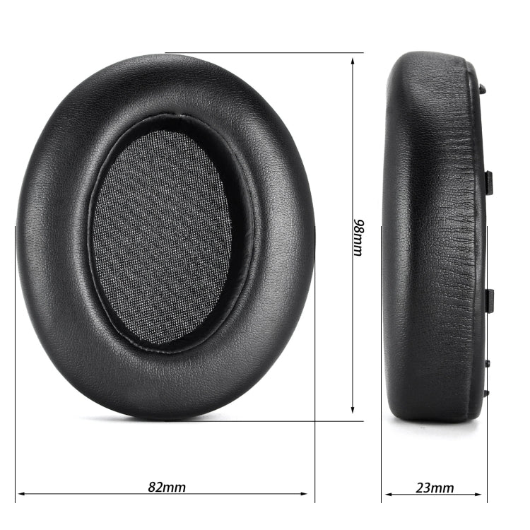 For Sony WH-XB910N XB910N 2pcs Headset Earmuffs Sponge Cover(Black) - Apple Accessories by buy2fix | Online Shopping UK | buy2fix