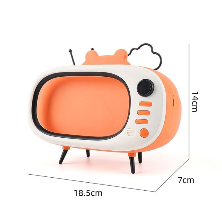 MHT739 With Light Retro TV Shape Phone Stand Desktop Lazy Stand, Color Random Delivery - Desktop Holder by buy2fix | Online Shopping UK | buy2fix