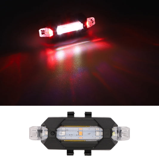 Motorcycle Bicycle Charging Strobe Decorative Warning Tail Light(Red White Light) - Taillights by buy2fix | Online Shopping UK | buy2fix