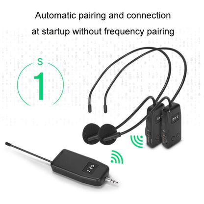 One For One UHF Wireless Headset Microphone Lavalier Headset Amplifier - Consumer Electronics by buy2fix | Online Shopping UK | buy2fix