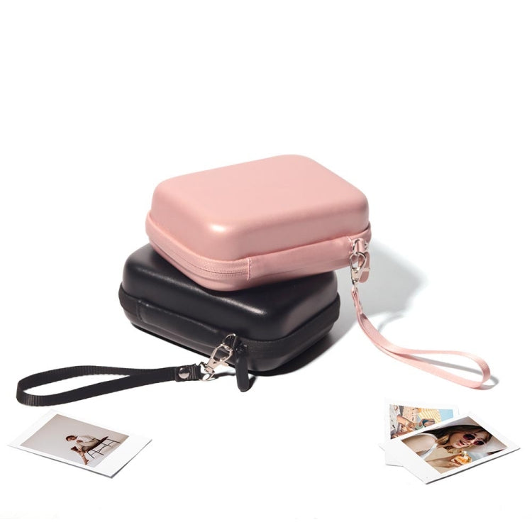 For FUJIFILM Instax Mini EVO  Link LiPlay PU Leather Camera Bag  With Wrist Strap(Pink) - Camera Accessories by buy2fix | Online Shopping UK | buy2fix