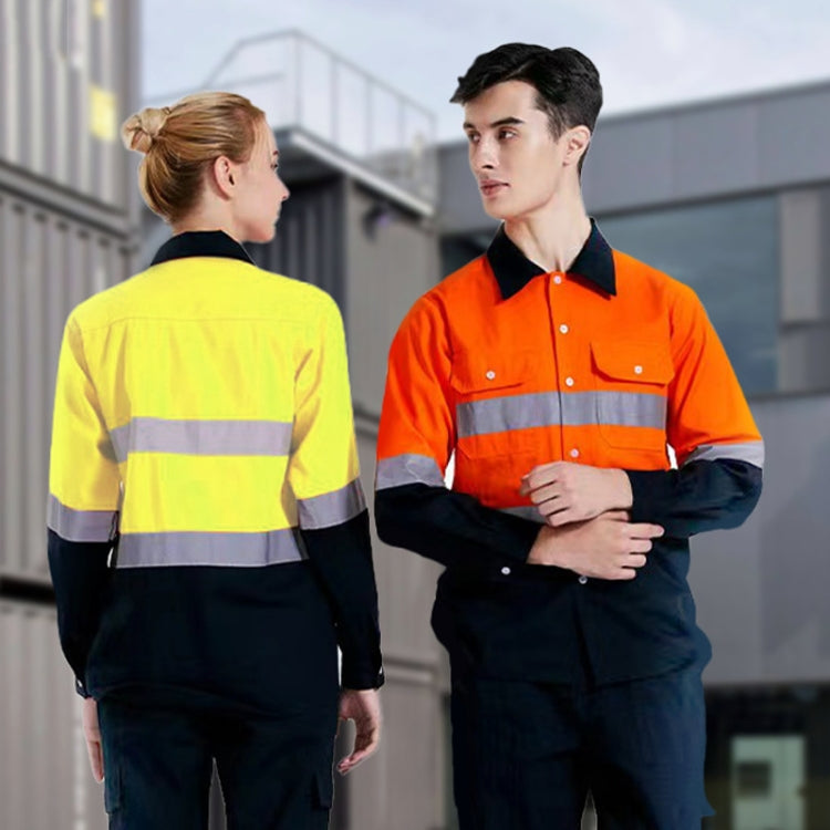 Pure Cotton Long-sleeved Reflective Clothes Overalls Work Clothes, Size: S(Single Reflector Pants) - Workplace Safety Supplies by buy2fix | Online Shopping UK | buy2fix