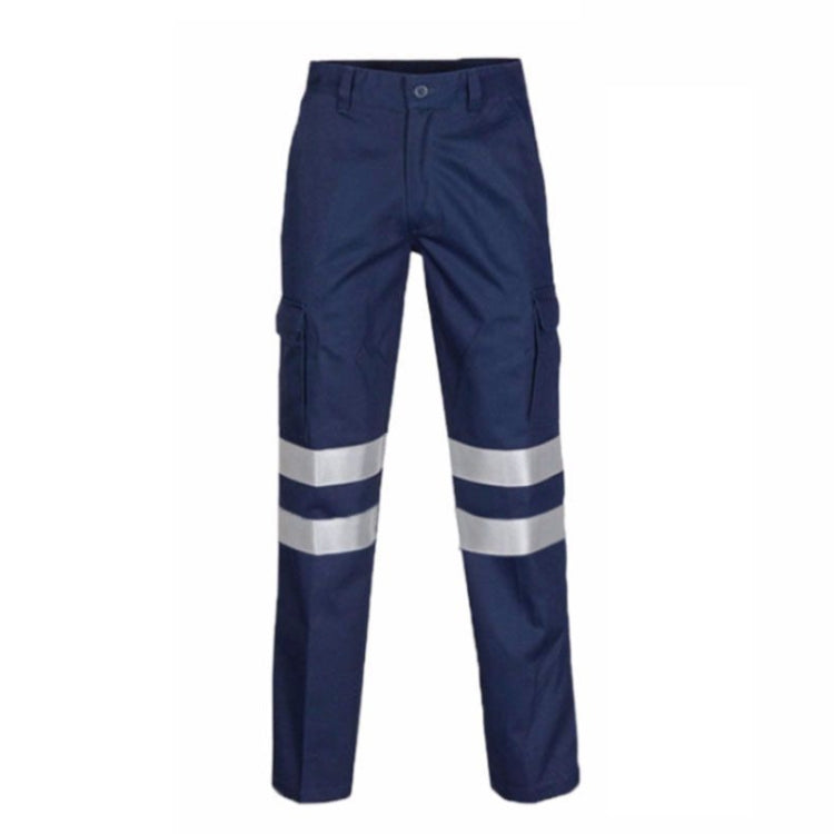 Pure Cotton Long-sleeved Reflective Clothes Overalls Work Clothes, Size: XXXXL(Double Reflector Pants) - Workplace Safety Supplies by buy2fix | Online Shopping UK | buy2fix