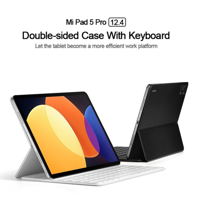 Original Xiaomi Pad 5 Pro 12.4 Keyboard Double Sided Tablet Protective Case(White) - Others Keyboard by Xiaomi | Online Shopping UK | buy2fix