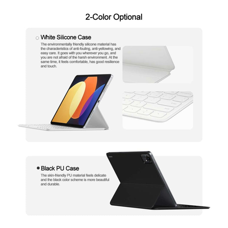 Original Xiaomi Pad 5 Pro 12.4 Keyboard Double Sided Tablet Protective Case(White) - Others Keyboard by Xiaomi | Online Shopping UK | buy2fix