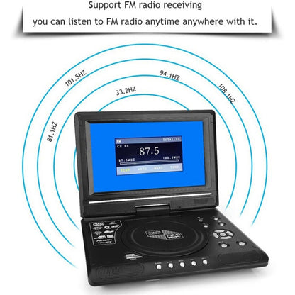 9.8 Inch Portable EVD Multimedia Player Play-watching Machine(EU Plug) - Consumer Electronics by buy2fix | Online Shopping UK | buy2fix