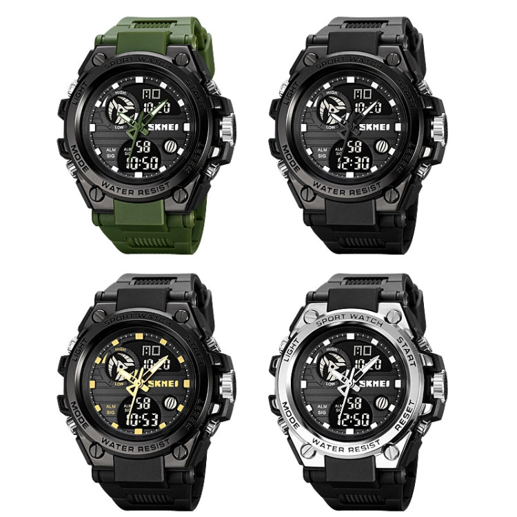 SKMEI 2031 Dual Movement Multifunctional Waterproof Outdoor Sports Watch(Army Green) - Sport Watches by SKMEI | Online Shopping UK | buy2fix