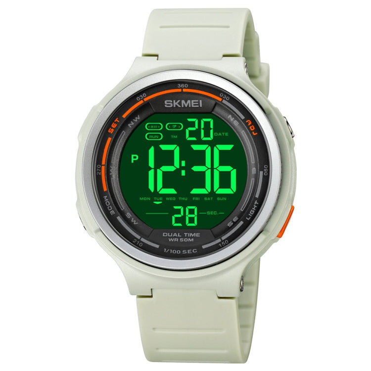 SKMEI 1841 Outdoor Sports Students Waterproof Luminous Countdown Watch(Light Grey) - LED Digital Watches by SKMEI | Online Shopping UK | buy2fix