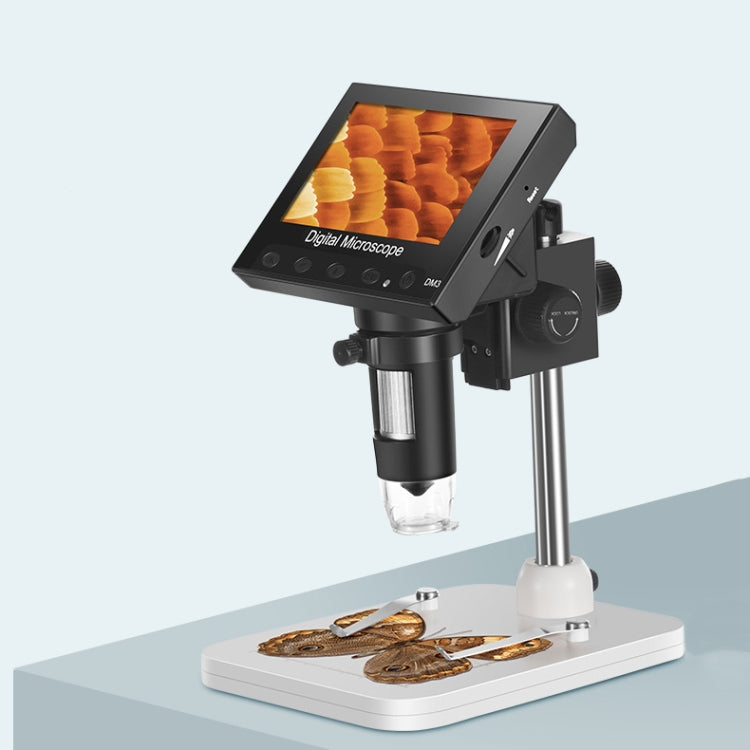 DM3 4.3-Inch Screen LED Light 1000X HD Portable Electronic Digital Microscope, Specification: Plastic - Consumer Electronics by buy2fix | Online Shopping UK | buy2fix