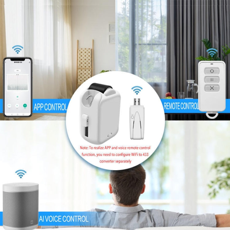 X101 Smart Home Automatic Curtain Machine With RC, Style: Track Model Single Host+Gateway - Consumer Electronics by buy2fix | Online Shopping UK | buy2fix