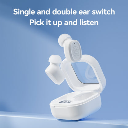 With Charging Bin Stereo Wireless Bluetooth Earphones, Style: BY17 White - Bluetooth Earphone by buy2fix | Online Shopping UK | buy2fix