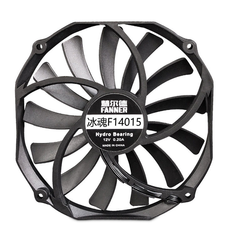 FANNER Ice Soul F14015 4PIN PWM Ultra-thin Chassis Fan Desktop Computer Radiator(Black) -  by FANNER | Online Shopping UK | buy2fix