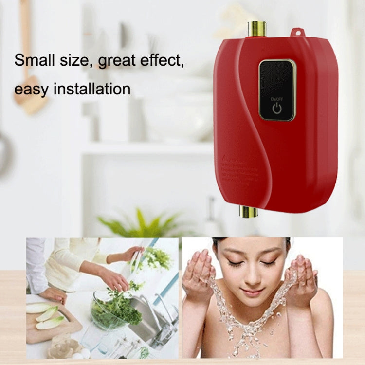 Instant Water Heater Mini Kitchen Quick Heater Household Hand Washing Water Heater UK Plug(White) - Water Heaters & Parts by buy2fix | Online Shopping UK | buy2fix