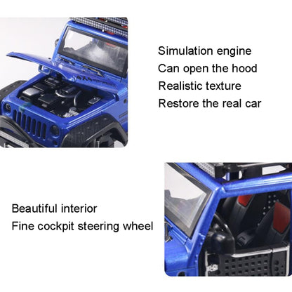 1:24 Simulation Alloy SUV Model Sound and Light Toys for Children(Blue) - Model Toys by buy2fix | Online Shopping UK | buy2fix