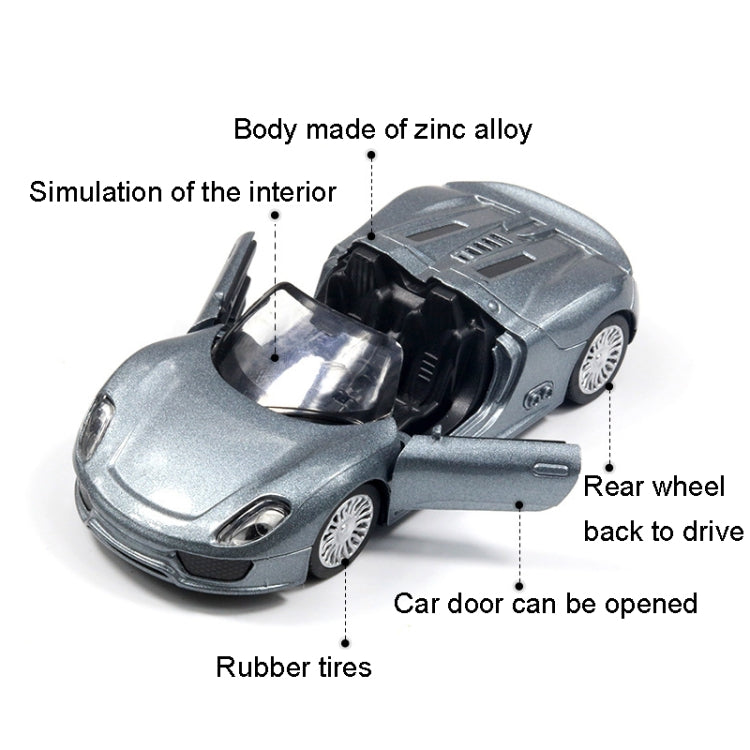 1:36 Simulation Alloy Sports Car Model Children Toy Car(Blue) - Model Toys by buy2fix | Online Shopping UK | buy2fix