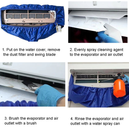1-2P Air Conditioner Cleaning Cover With Drain Outlet 4-in-1 Kit - Air Conditioning & Parts by buy2fix | Online Shopping UK | buy2fix