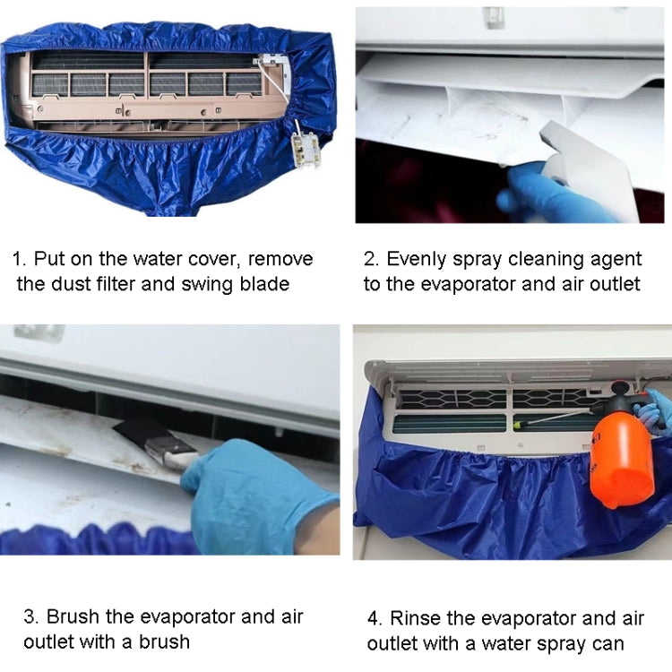 1-2P Air Conditioner Cleaning Cover With Drain Outlet 5-in 1Kit - Air Conditioning & Parts by buy2fix | Online Shopping UK | buy2fix