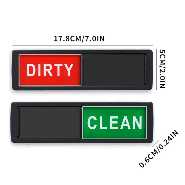Dishwasher Magnet Clean Dirty Sign Double-Sided Refrigerator Magnet(Silver Gray Blue) - Dish Washers & Accessories by buy2fix | Online Shopping UK | buy2fix