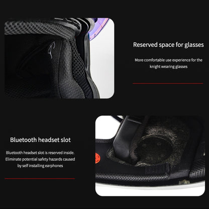 SOMAN Motorcycle Carbon Fiber Double Lens Thermal Safety Helmet, Size: M(Cheetah Print REVO) - Helmets by SOMAN | Online Shopping UK | buy2fix