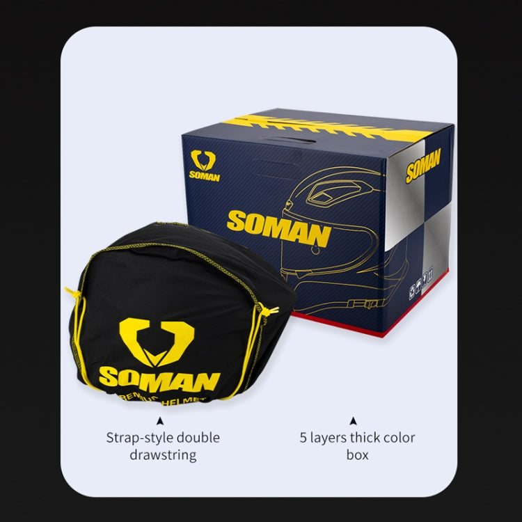 SOMAN Four Seasons Full Cover Motorcycle Helmet, Size: L(Cheetah Print Silver) - Helmets by SOMAN | Online Shopping UK | buy2fix